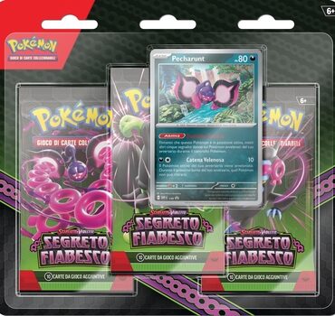 POKEMON BLISTER 3 BUSTINE SEGRETO FIABESCO SCARLATTO E VIOLETTO ITA