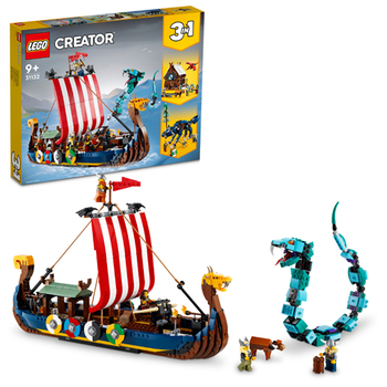 LEGO CREATOR 31132 NAVE VICHINGA E JORMUNGANDR