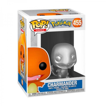 FUNKO POP CHARMANDER SILVER POKEMON GAMES 455