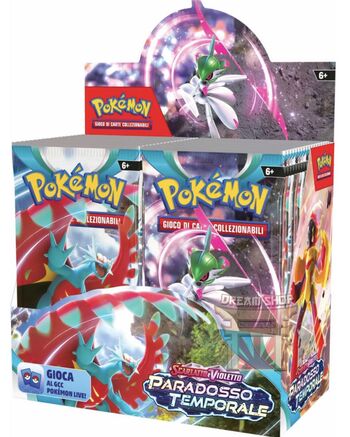 POKEMON BOX 36 BUSTE PARADOSSO TEMPORALE SCARLATTO E VIOLETTO ITA