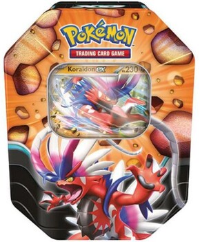 POKEMON TIN DA COLLEZIONE LEGGENDE SOVRANE KORAIDON EX ITA