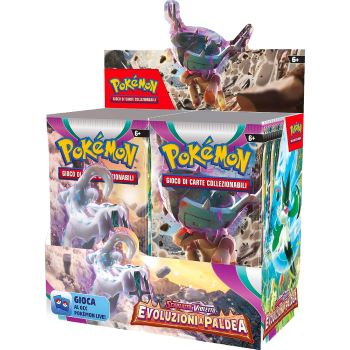 POKEMON BOX 36 BUSTE EVOLUZIONI A PALDEA SCARLATTO E VIOLETTO ITA