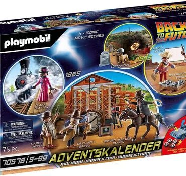 PLAYMOBIL 70576 CALENDARIO DELL'AVVENTO RITORNO AL FUTURO 1885 1955