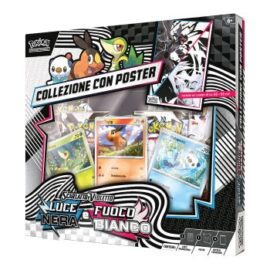 POKEMON LUCE NERA E FUOCO BIANCO COLLEZIONE CON POSTER ITA