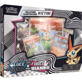 POKEMON COLLEZIONE ILLUSTRAZIONE VICTINI LUCE NERA E FUOCO BIANCO ITA