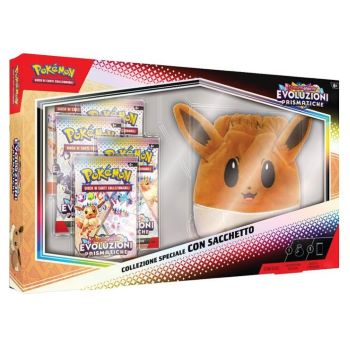 POKEMON COLLEZIONE SPECIALE CON SACCHETTO EVOLUZIONI PRISMATICHE ITA