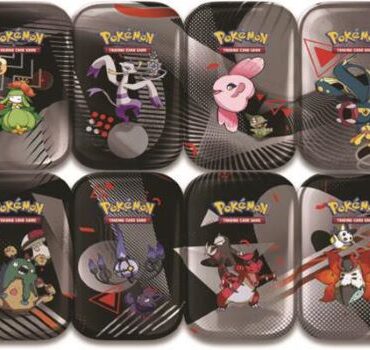 POKEMON MINI TIN DA COLLEZIONE LUCE NERA FUOCO BIANCO ITA ASSORTITE
