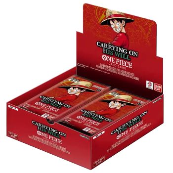 ONE PIECE CARD GAME OP 13 CARRYING ON HIS WILL BOX 24 BUSTINE ENG