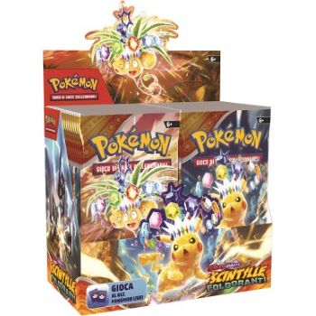 POKEMON BOX 36 BUSTE SCINTILLE FOLGORANTI ITA