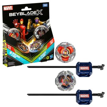 BEYBLADE X MULTIPACK MARVEL IRON MAN VS THANOS HASBRO TAKARA TOMY