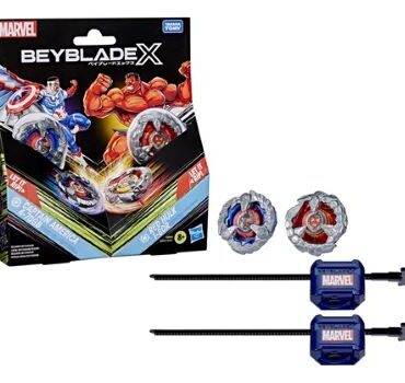 BEYBLADE X MULTIPACK MARVEL CAPTAIN AMERICA VS RED HULK HASBRO TAKARA TOMY