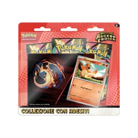 POKEMON COLLEZIONE CON ADESIVI ASCESA EROICA CHARMANDER ITA