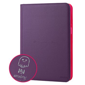 SANSEKING ALBUM RACCOGLITORE 360 CARTE POKEMON 151 ZIP VIOLA