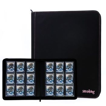 SANSEKING ALBUM RACCOGLITORE TOPLOADER 216 CARTE NERO