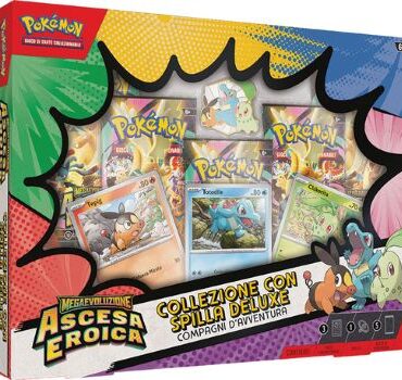 POKEMON COMPAGNI D'AVVENTURA COLLEZIONE CON SPILLA DELUXE