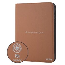 SANSEKING ALBUM RACCOGLITORE 360 CARTE POKEMON 151 ZIP MARRONE