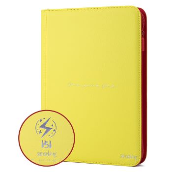 SANSEKING ALBUM RACCOGLITORE 360 CARTE POKEMON 151 ZIP GIALLO