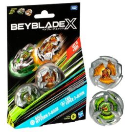 BEYBLADE X DUAL PACK GALE WYVERN 5-80GB & TAIL VIPER 3-80HN HASBRO TAKARA TOMY
