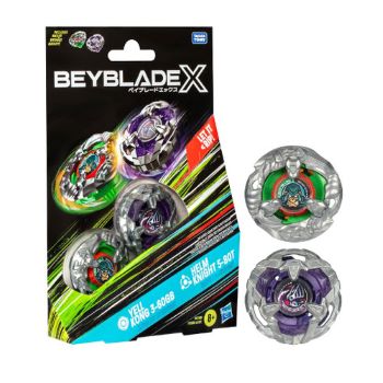 BEYBLADE X DUAL PACK YELL KONG 3-60GB & HELM KNIGHT 5-80T HASBRO TAKARA TOMY