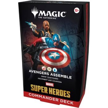 MARVEL SUPER HEROES MAZZO COMMANDER AVENGERS ASSEMBLE MAGIC THE GATHERING ENG