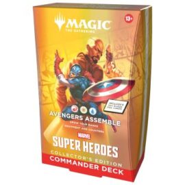MARVEL SUPER HEROES MAZZO COMMANDER AVENGERS ASSEMBLE COLLECTOR'S EDITION MAGIC THE GATHERING ENG