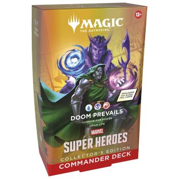 MARVEL SUPER HEROES MAZZO COMMANDER DOOM PREVAILS COLLECTOR'S EDITION MAGIC THE GATHERING ENG