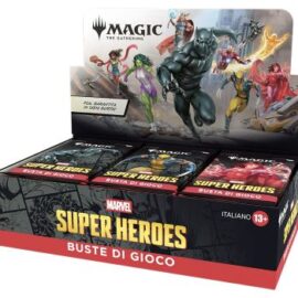 MARVEL SUPER HEROES BOX 30 BUSTE MAGIC THE GATHERING ITA