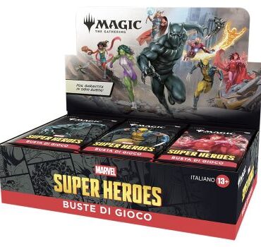 MARVEL SUPER HEROES BOX 30 BUSTE MAGIC THE GATHERING ITA