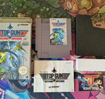 TOP GUN THE SECOND MISSION NINTENDO NES PAL ITA CIB