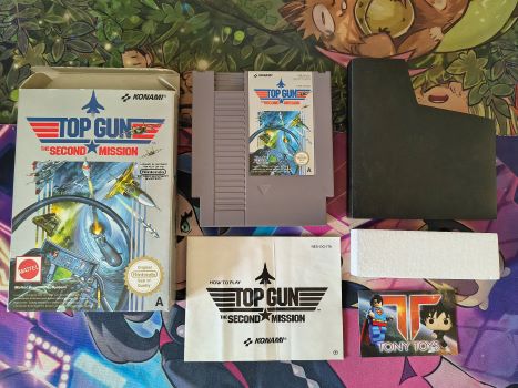 TOP GUN THE SECOND MISSION NINTENDO NES PAL ITA CIB